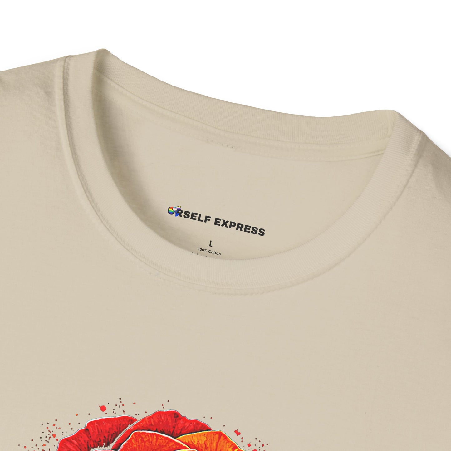 Pride Rose T-Shirt — Rainbow Flag Love, Respect & Equality