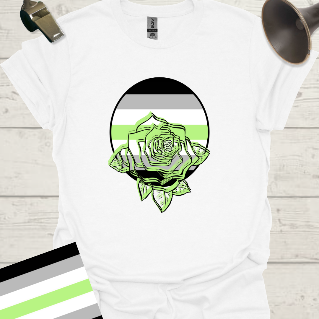 Sphere Rose Agender Pride T-Shirt