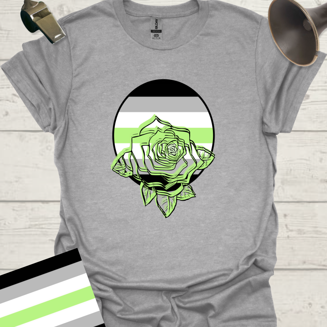 Sphere Rose Agender Pride T-Shirt