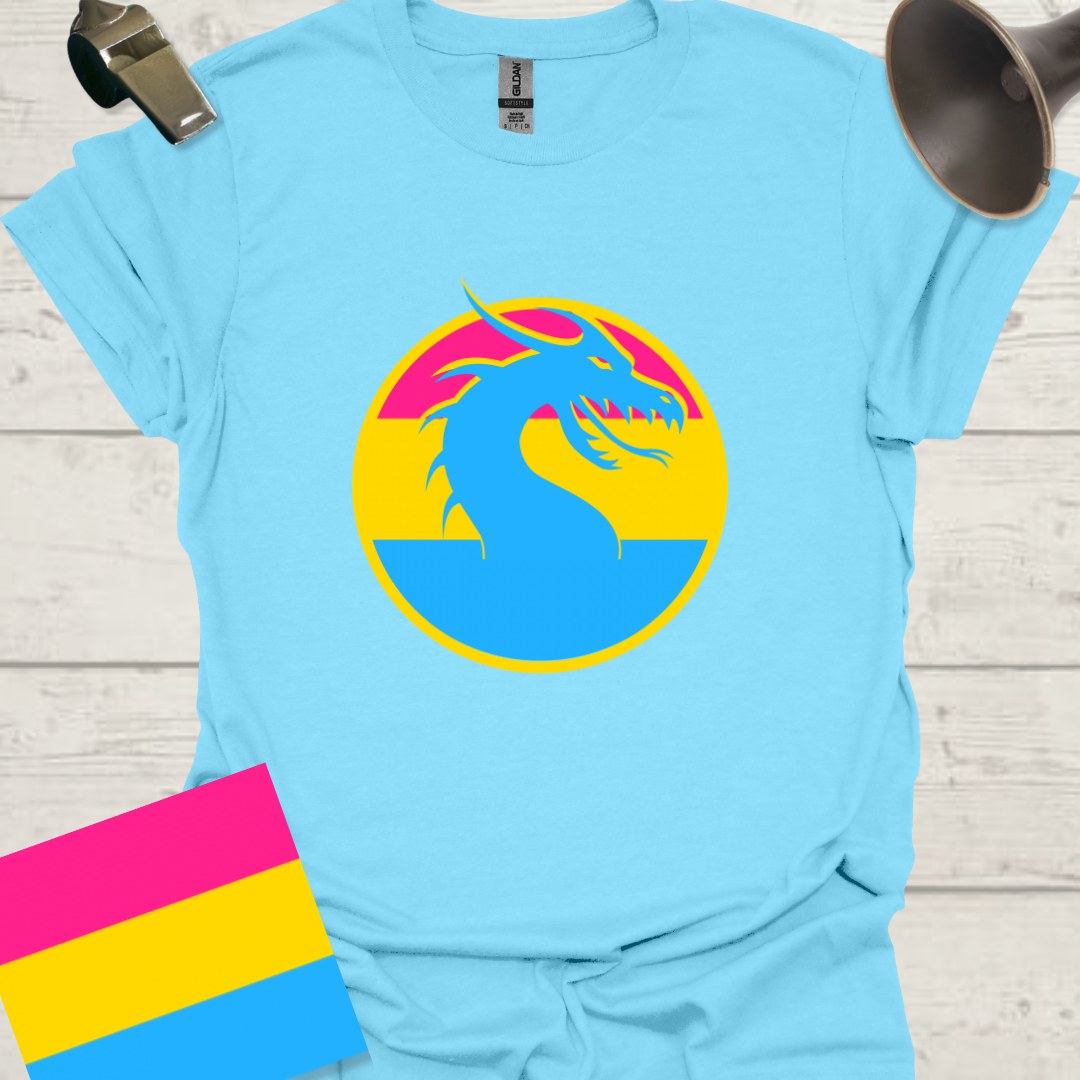 Pansexual Sphere Blue Dragon T-Shirt