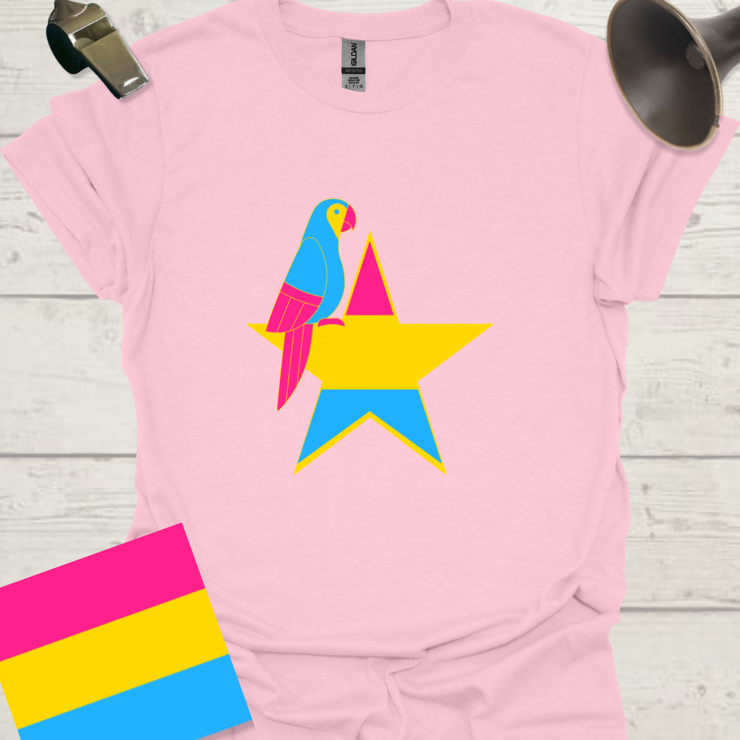 Pansexual Star Parrot T-Shirt