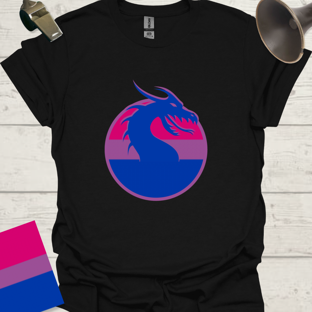 Bisexual Flag Sphere Dragon T-Shirt