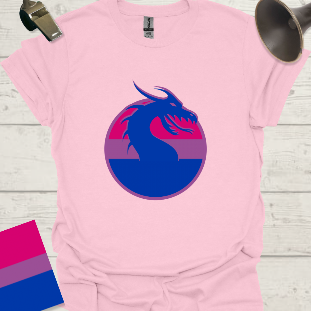 Bisexual Flag Sphere Dragon T-Shirt