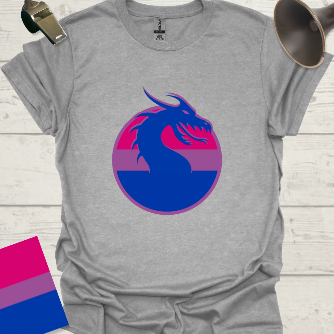 Bisexual Flag Sphere Dragon T-Shirt