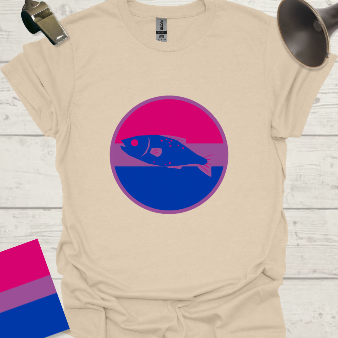 Bisexual Flag Sphere Fish T-Shirt