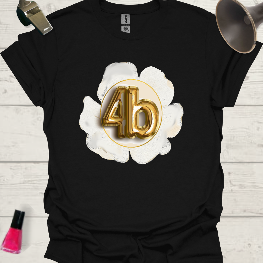 Feminist T-Shirt 4B Movement Gold Flower Design