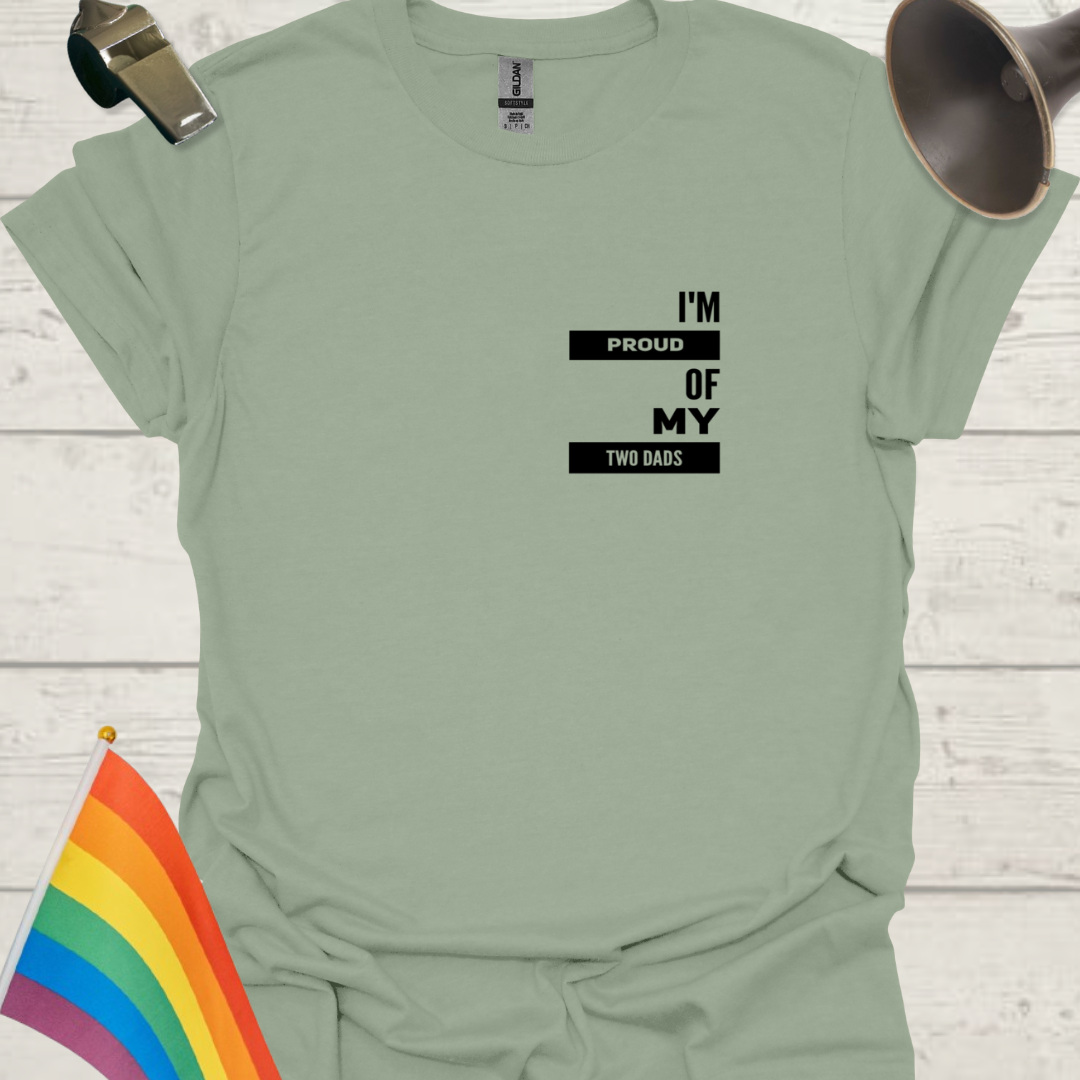 Pride LGBT Unisex T-Shirt - Proud of my two dads