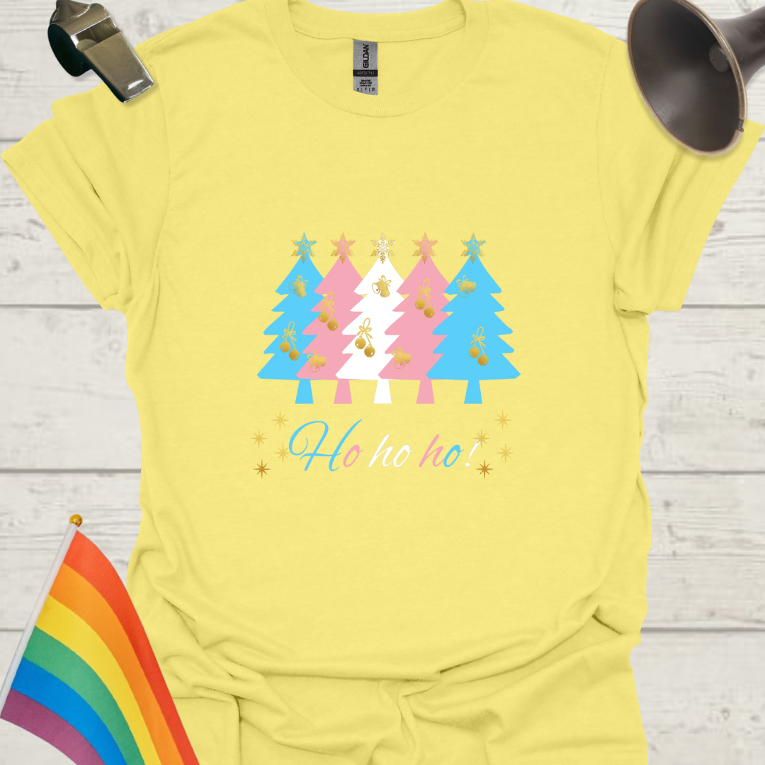 LGBTQ - Transgender Christmas Trees, Ho ho ho T-Shirt