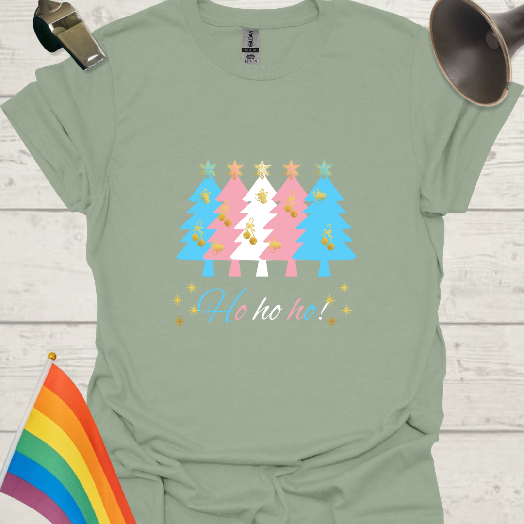 LGBTQ - Transgender Christmas Trees, Ho ho ho T-Shirt