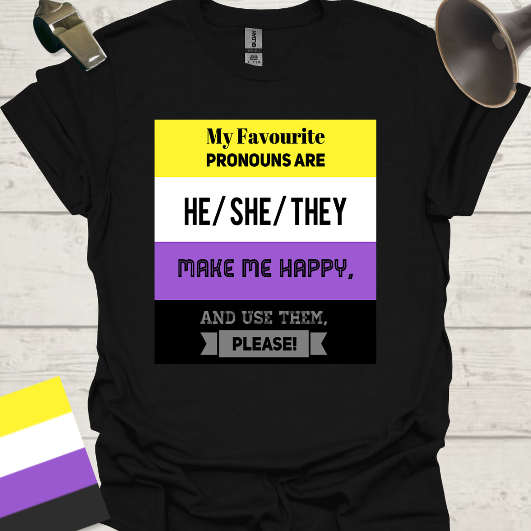 Non Binary Pronouns Pride T-Shirt