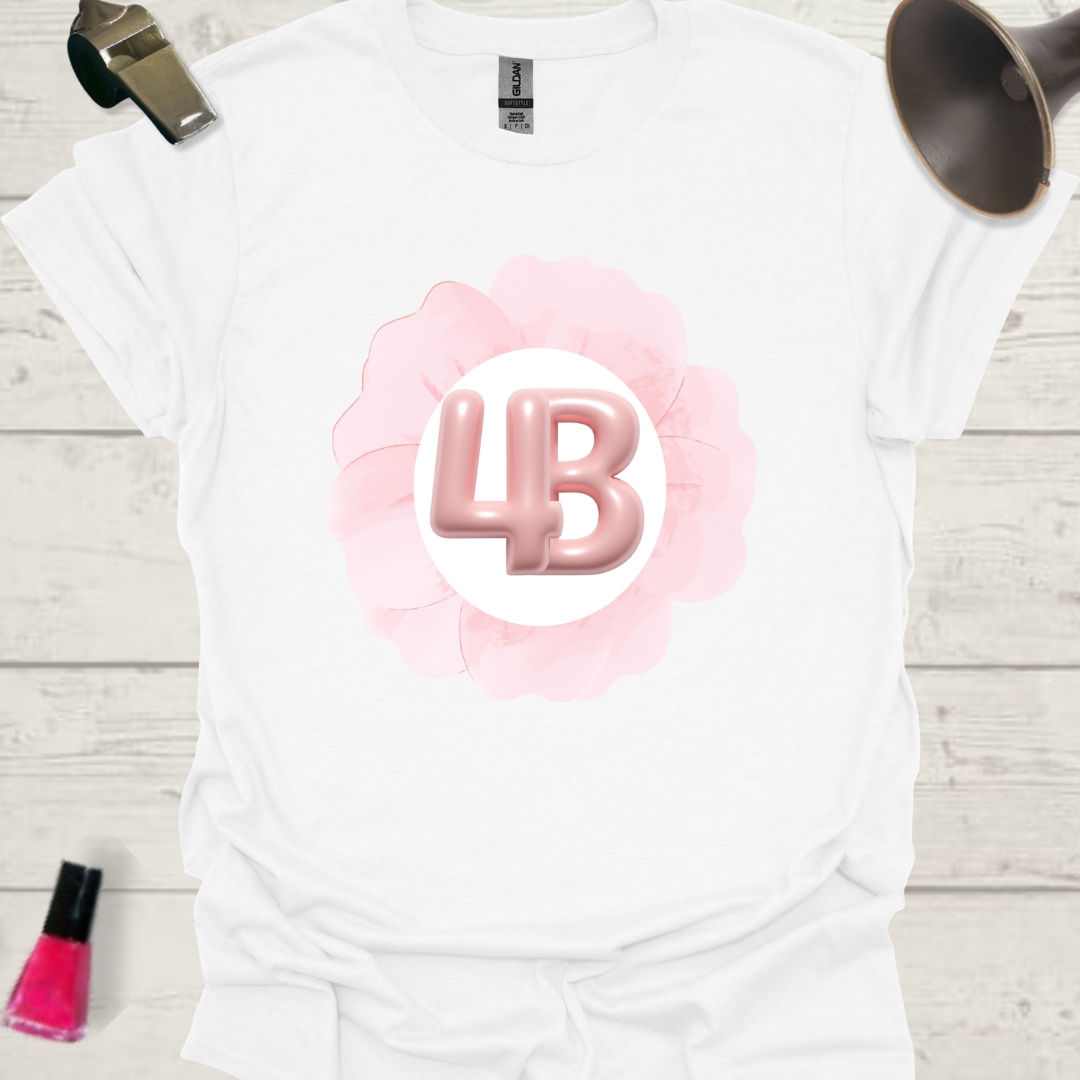 Feminist T-Shirt 4B Movement Pink Flower Design