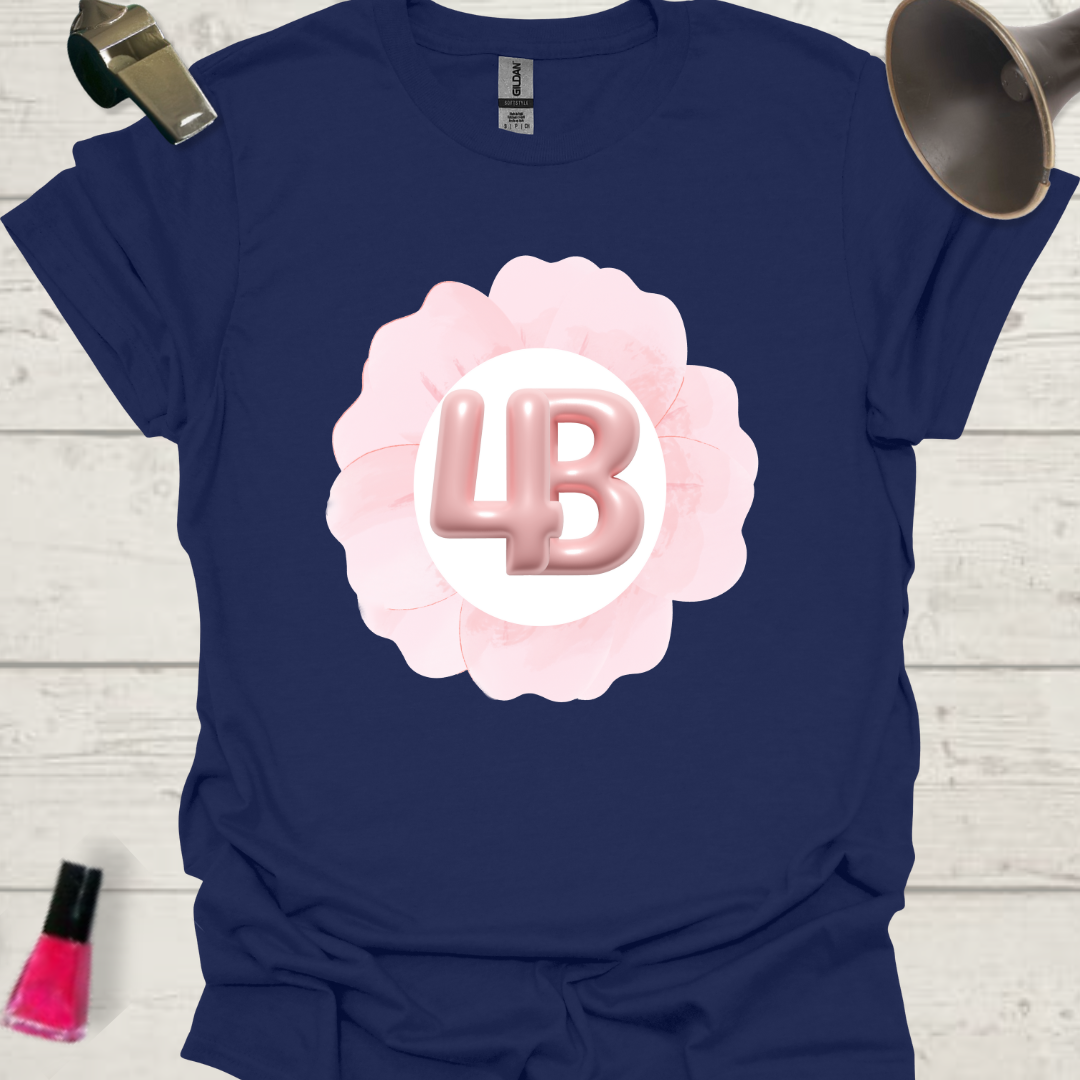 Feminist T-Shirt 4B Movement Pink Flower Design