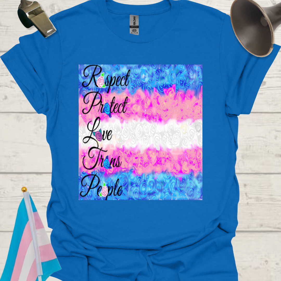 Unisex T-Shirt Love Trans People Pride Flag