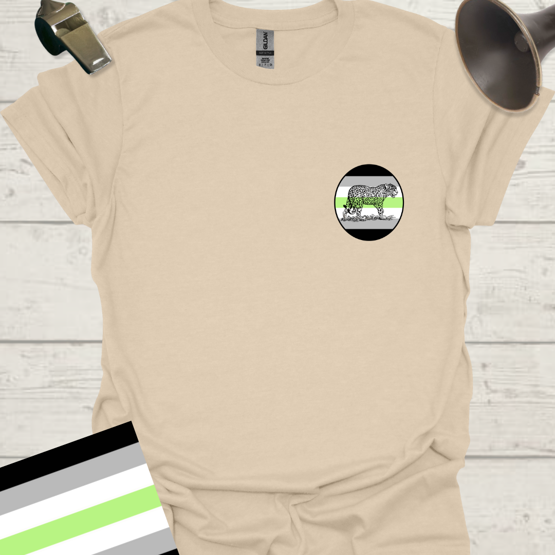 Sphere Leopard Agender Pride T-Shirt