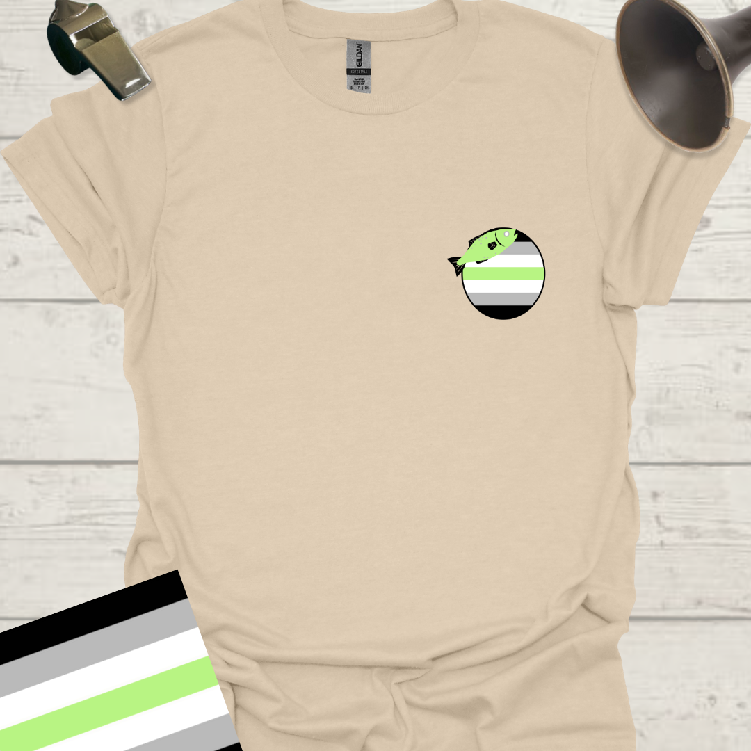 Sphere Fish Agender Pride T-Shirt