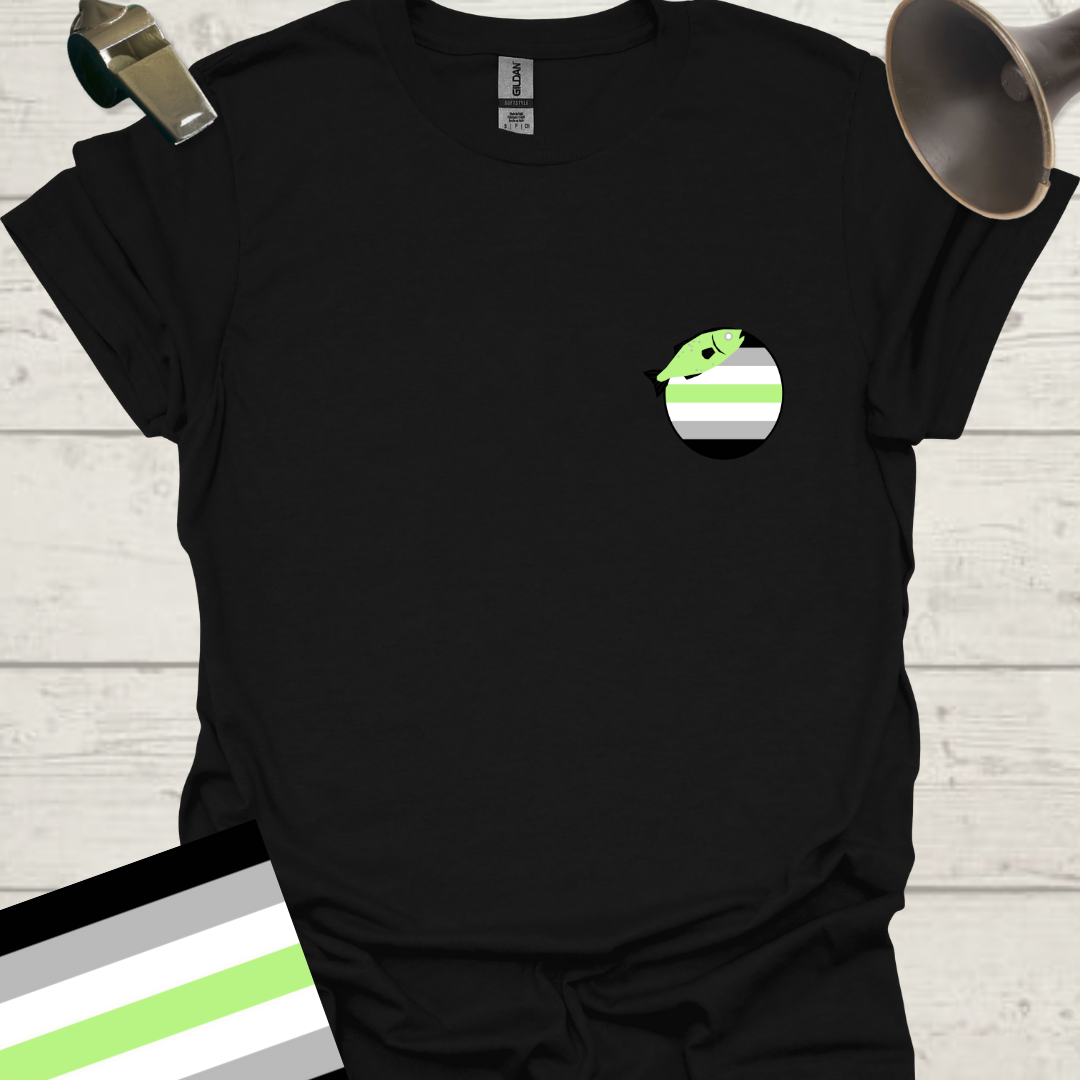 Sphere Fish Agender Pride T-Shirt