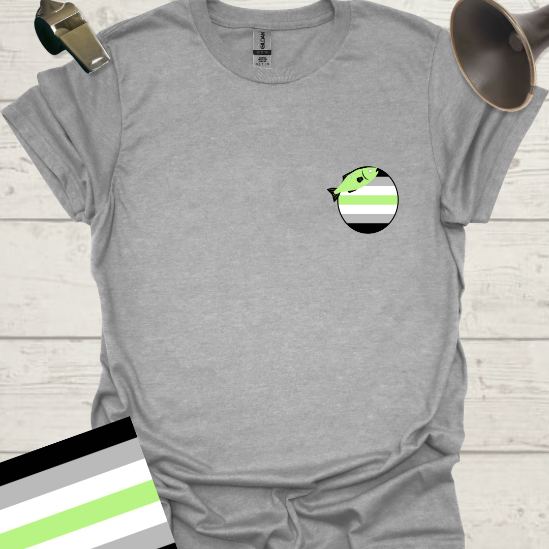 Sphere Fish Agender Pride T-Shirt