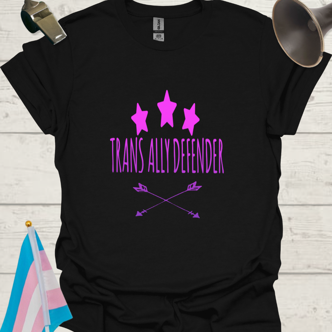 Trans Ally Defender T-Shirt - Pink