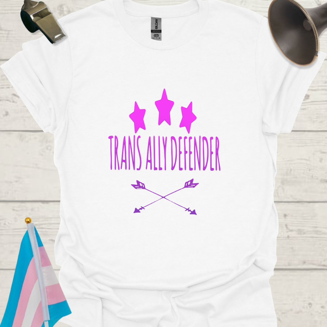 Trans Ally Defender T-Shirt - Pink