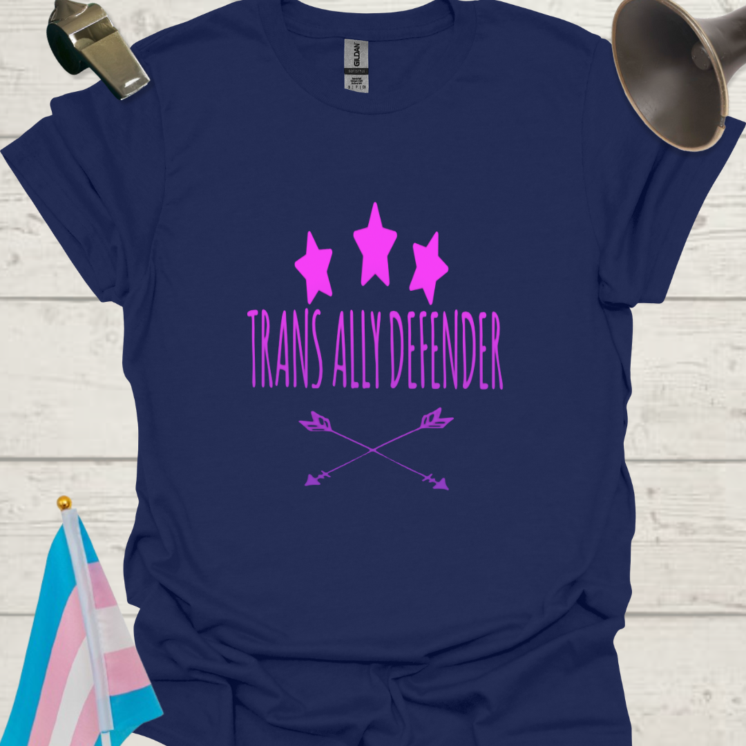 Trans Ally Defender T-Shirt - Pink