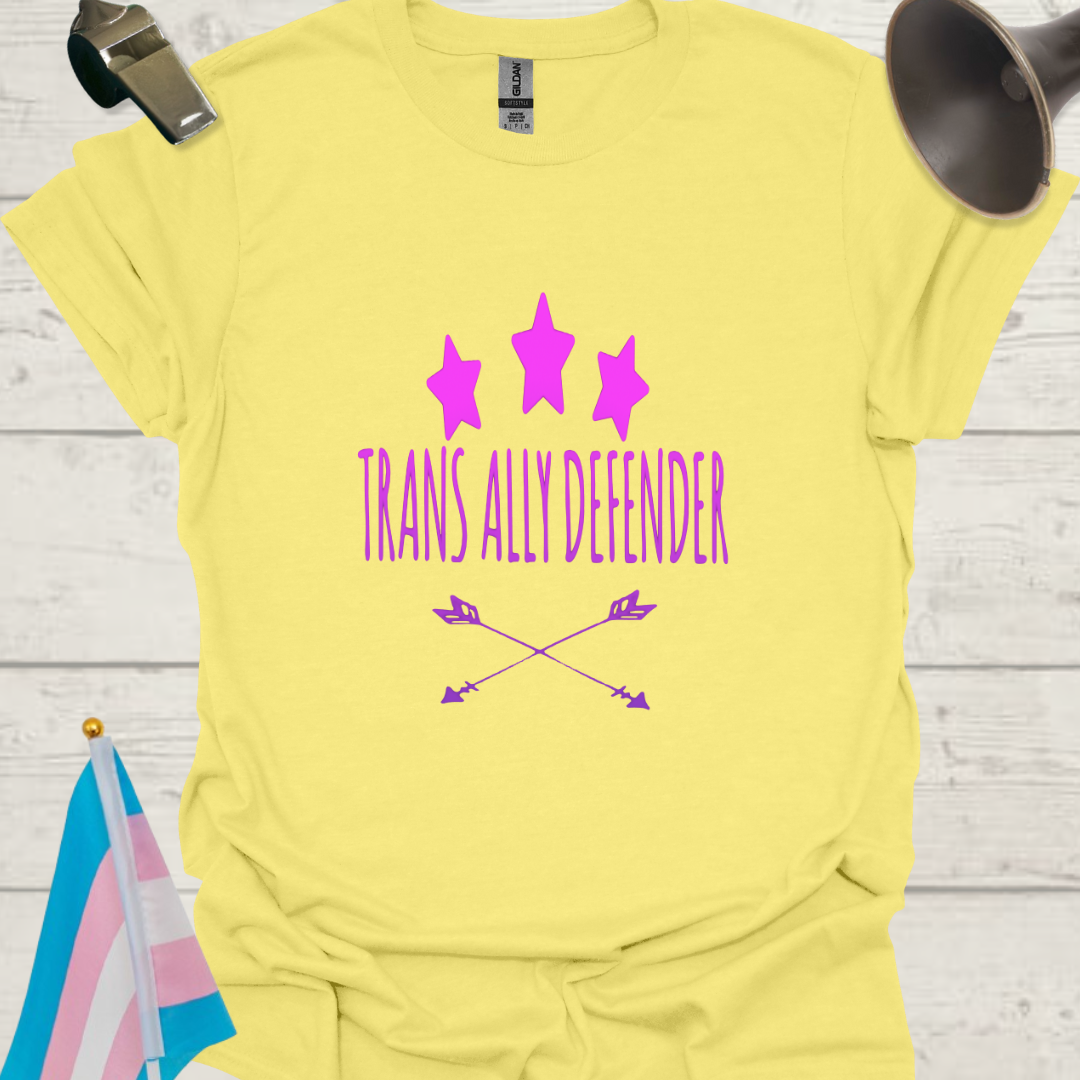 Trans Ally Defender T-Shirt - Pink