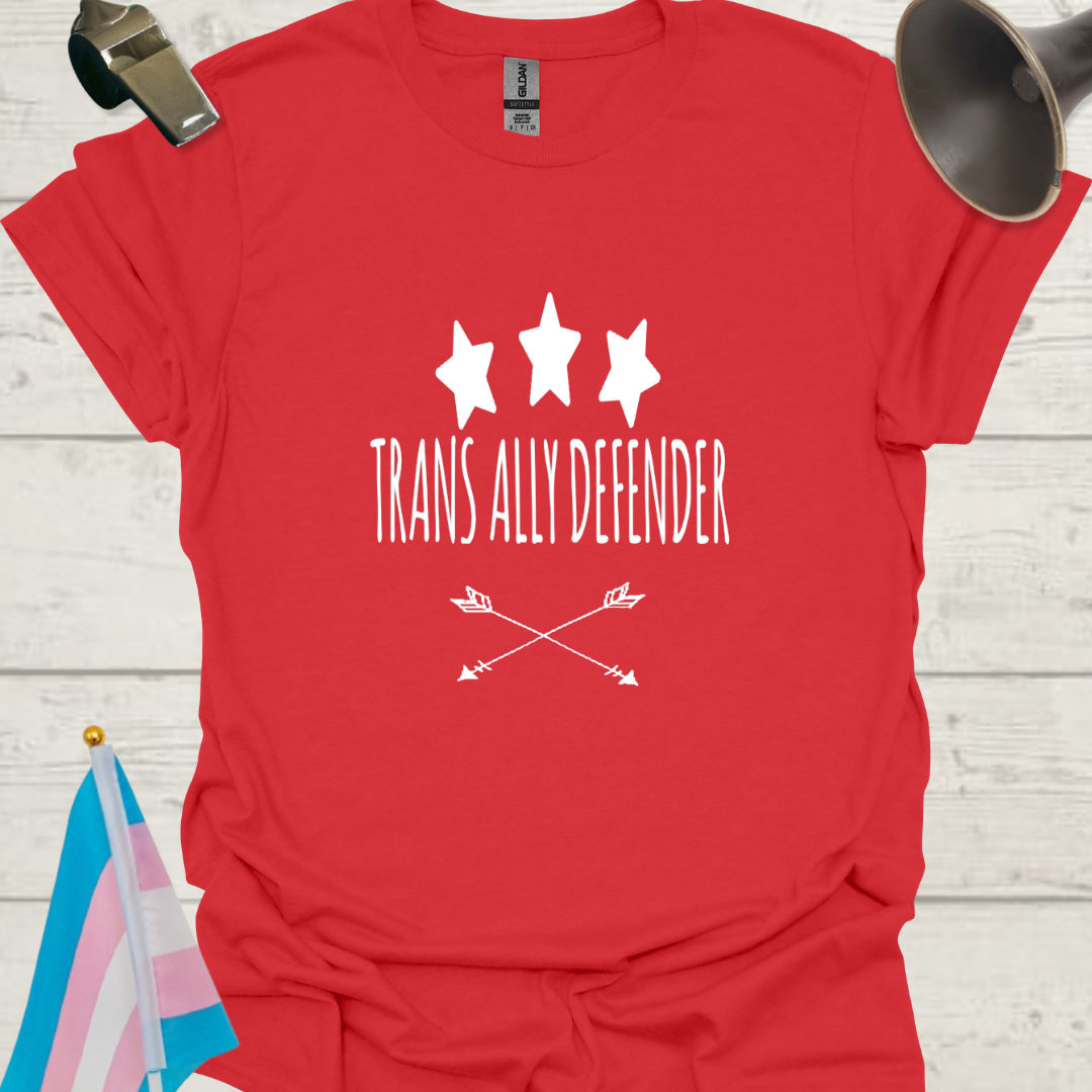 Trans Ally Defender T-Shirt - White