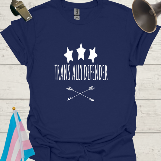 Trans Ally Defender T-Shirt - White