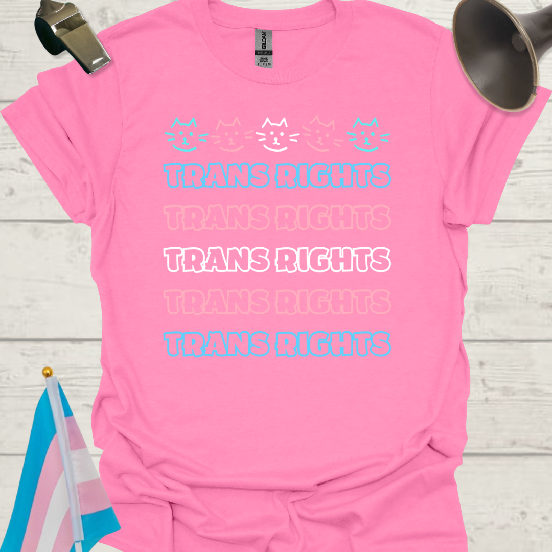 Unisex Cats T-Shirt Trans Rights