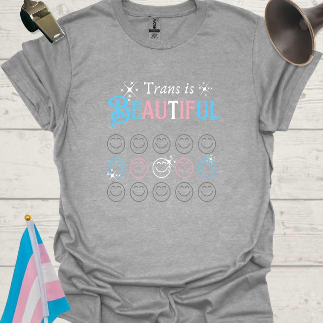 Unisex Emojis T-Shirt Trans is Beautiful